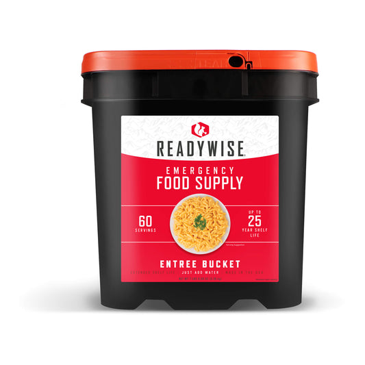 Freeze-Dried Emergency Food Supply Entree Variety Pack - 60 Servings