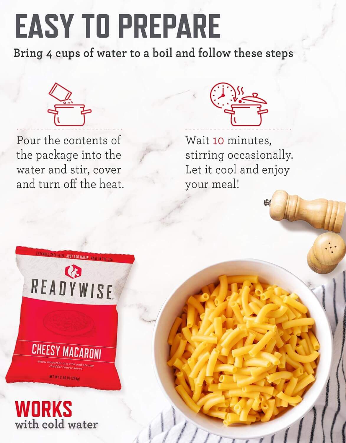 28 Serving Freeze Dried Breakfast & Entree, DryBag, UpTo 25 Years