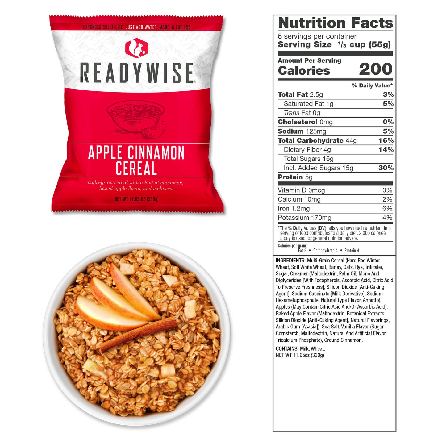 28 Serving Freeze Dried Breakfast & Entree, DryBag, UpTo 25 Years