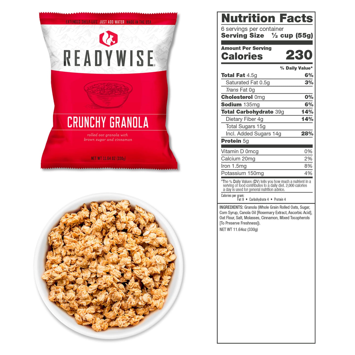 28 Serving Freeze Dried Breakfast & Entree, DryBag, UpTo 25 Years