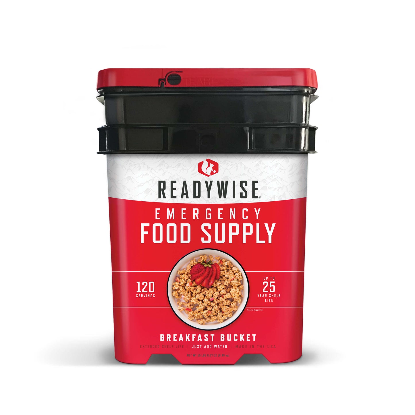 120 Serving Breakfast, Freze Dried Vegetarian Meals, Up to 25 Years