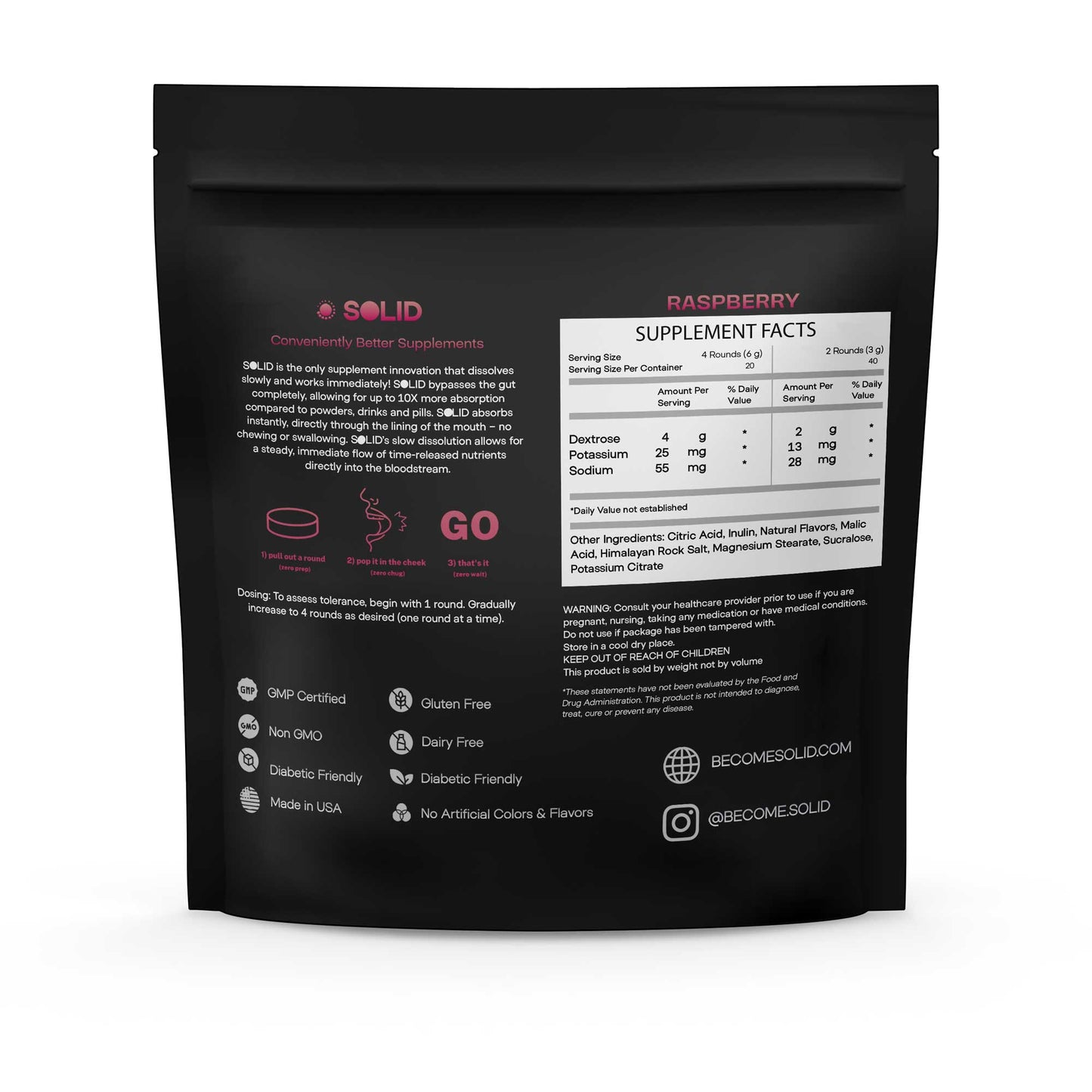 Solid Electrolyte Mints | 80 Dissolvable Rounds