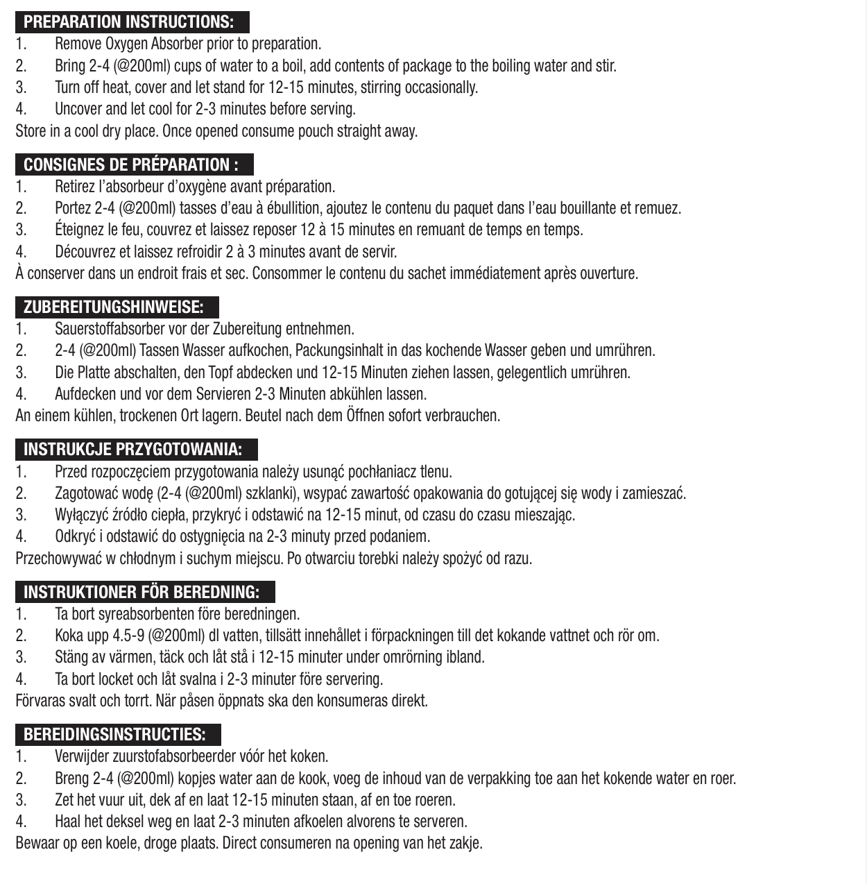 28 Serving Freeze Dried Breakfast & Entree, DryBag, UpTo 25 Years