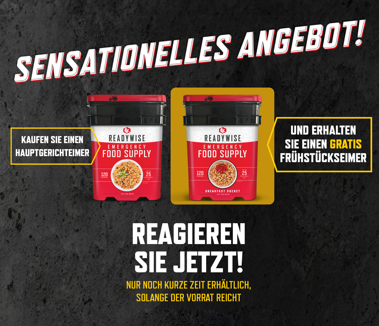 Great offer on emergency food from ReadyWise