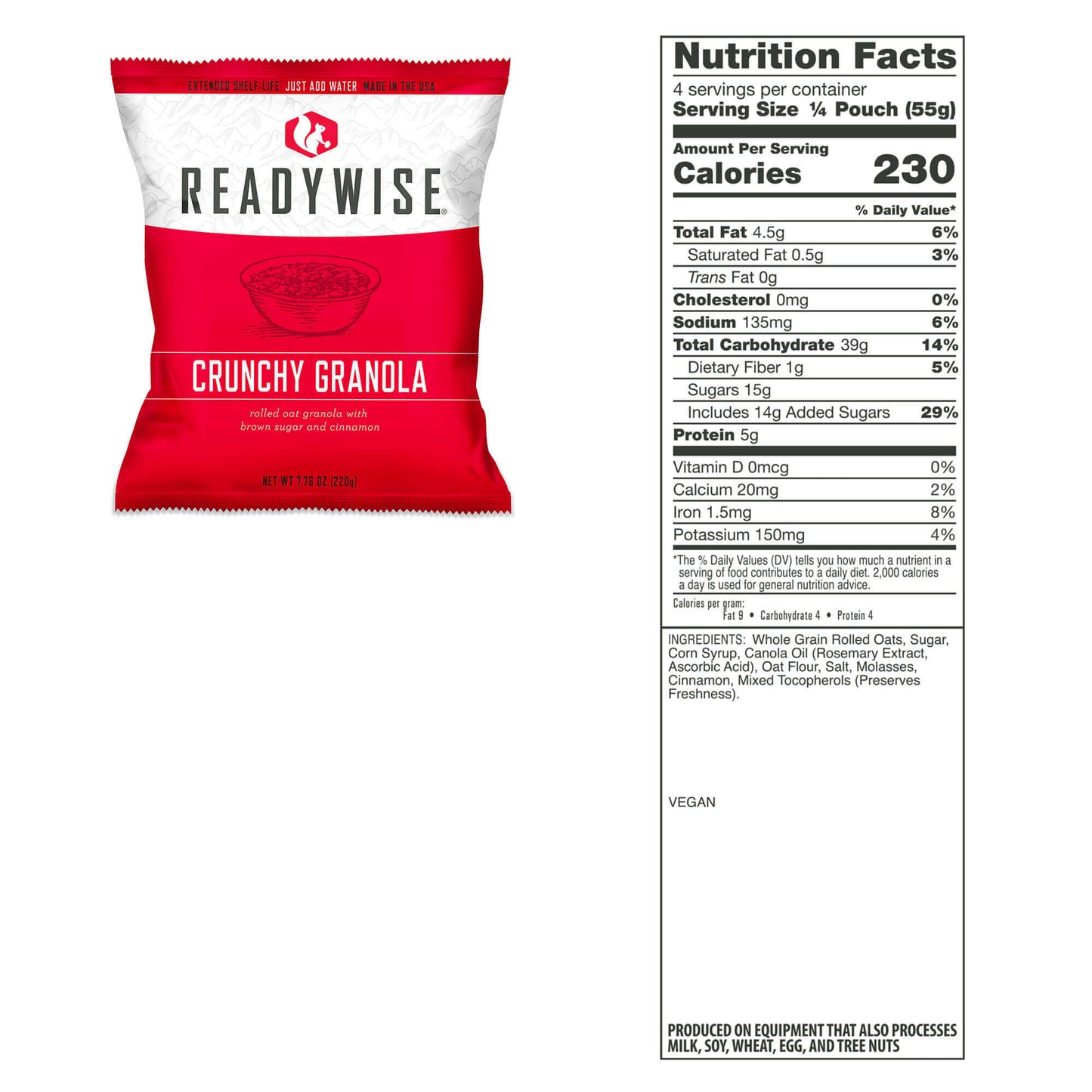 Freeze-Dried Emergency Food Pouches in Dry Bag - 60 Servings