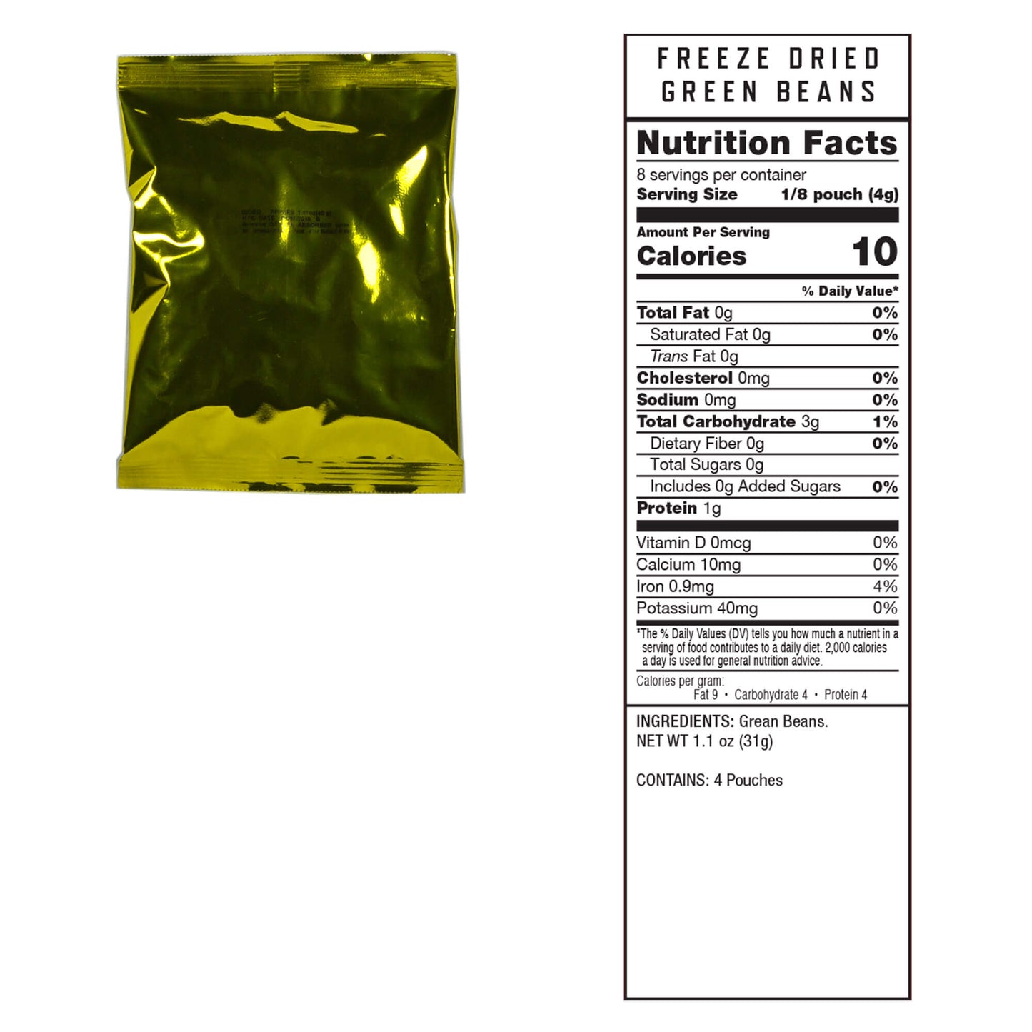 Gefriergetrocknetes Gemüse-Sortenpaket - 120 Portionen