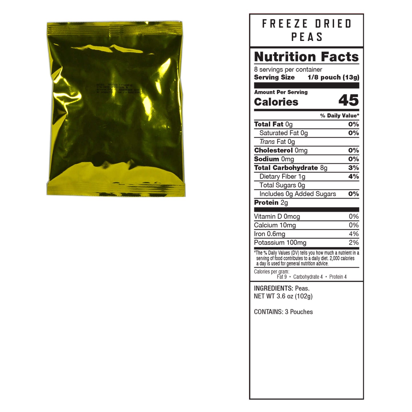 Freeze-Dried Vegetable Variety Pack - 120 Servings