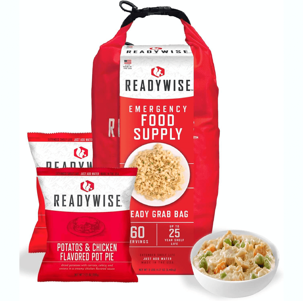 60 Serving Freeze Dried Breakfast & Entree DryBag Up To 25 Years
