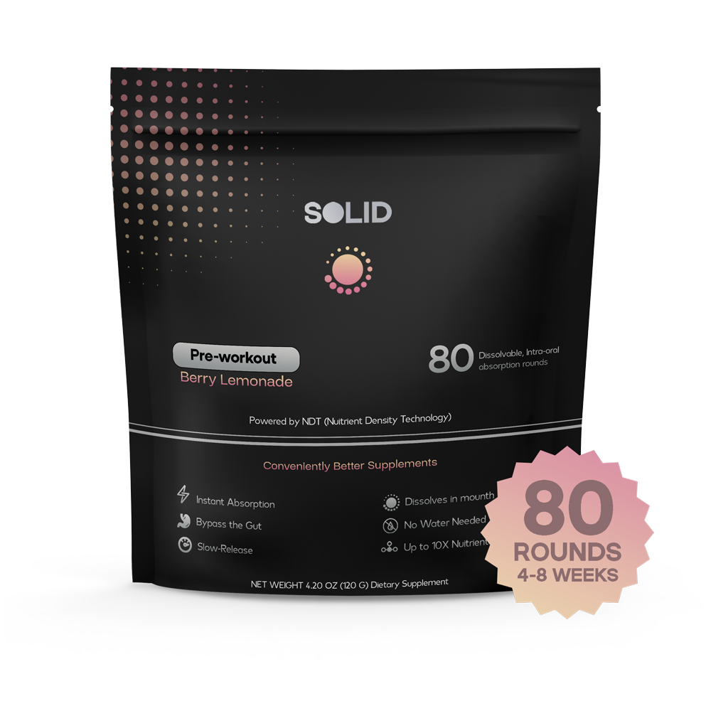 SOLID Pre-workout Mints & Sours | 80 Dissolvable Rounds