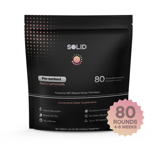 SOLID Pre-workout Mints & Sours | 80 Dissolvable Rounds