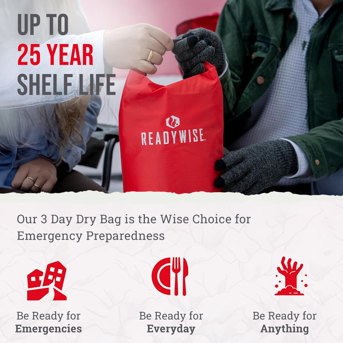 28 Serving Freeze Dried Breakfast & Entree, DryBag, UpTo 25 Years